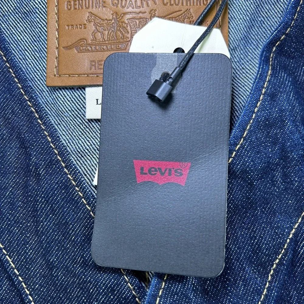NEW Levi's Premium Capital E Men's Union‎ Engineer Denim Cardigan Size L